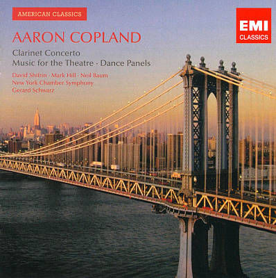 Concerto for clarinet and string orchestra ; Music for the theatre ; Quiet city ; Dance panels
