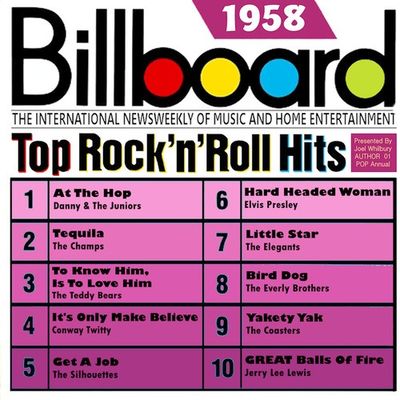 Billboard top rock 'n' roll hits, 1958
