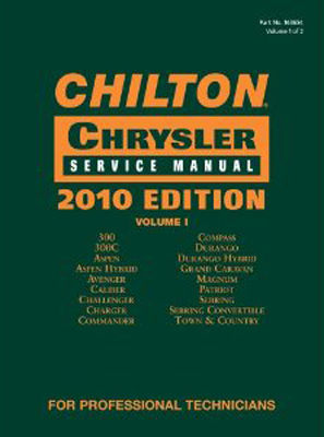 Chilton Chrysler service manual, 2010.
