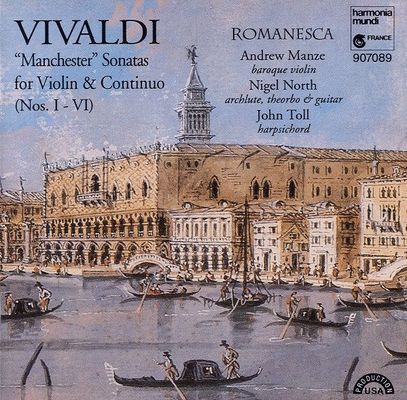 "Manchester" sonatas : for violin & continuo (nos. I-VI)