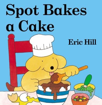 Spot bakes a cake