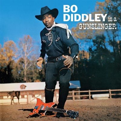 Bo Diddley is a gunslinger