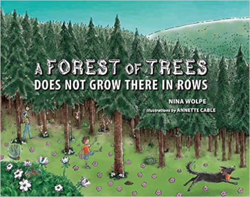 A forest of trees : does not grow there in rows