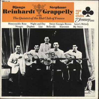 Django Reinhardt, Stéphane Grappelly with the quintet of the Hot Club of France. (VINYL)