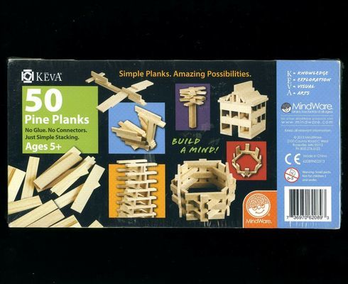 S.T.E.M. kit : Keva 50 pine planks simple planks, amazing possibilities.