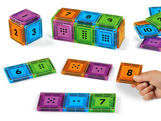 S.T.E.M. kit : Double-sided magnetic number tiles