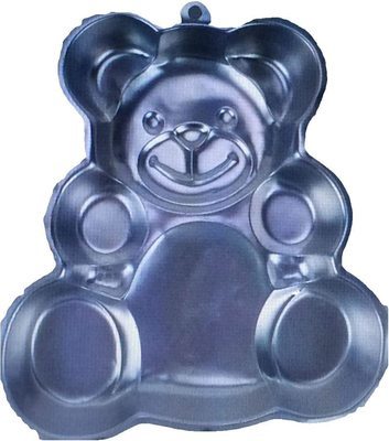 Huggable teddy bear cake pan.