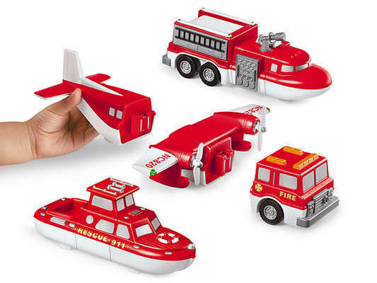 S.T.E.M. Kit JR. : Mix & match rescue vehicles.