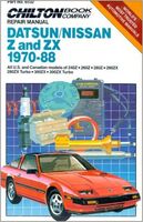 Chilton's Datsun/Nissan Z and ZX repair manual, 1970-88.