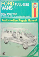 Haynes Repair Manual Ford Full-Size Vans, 1992-1995