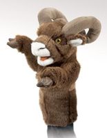 Bighorn sheep stage puppet