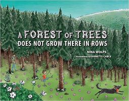 A forest of trees : does not grow there in rows