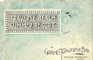 Traverse beach summer resort on Grand Traverse Bay.