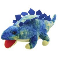 Baby stegosaurus puppet