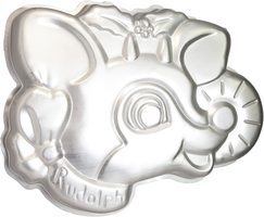  Rudolph the red-nosed reindeer cake pan.