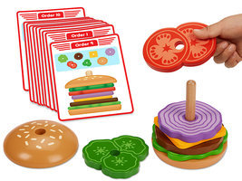 S.T.E.M. Kit JR. :  Create-a-burger sequencing stacker.
