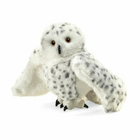 Snowy owl hand puppet.