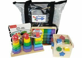 Parent Teacher kit : Lace, stack, and sort kit.