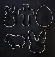  Easter cookie cutters 5 piece set