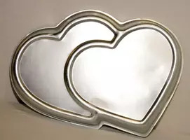 FanciFill Double heart cake pan.